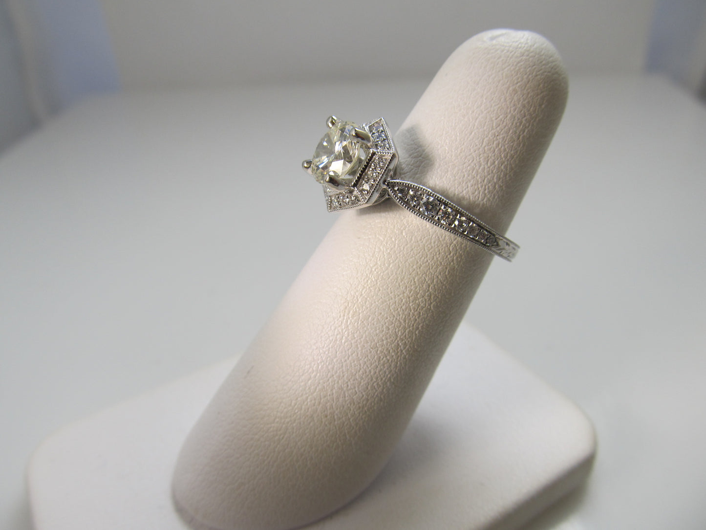 Gabriel & Co diamond engagement ring