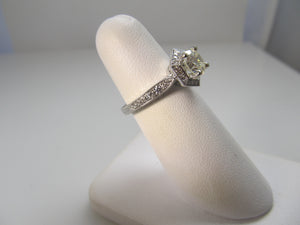 Gabriel & Co diamond engagement ring