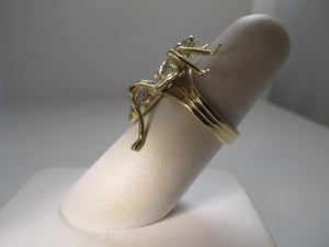 VERY cool large diamond bee ring