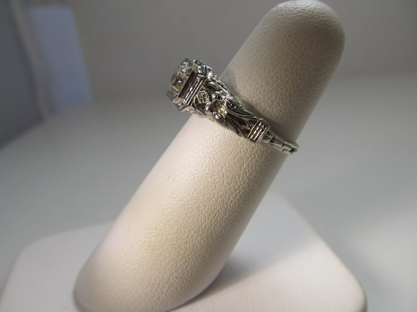 MUST SEE antique filigree diamond ring