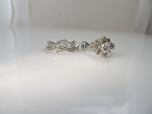 Super pretty 2ct TW diamond wedding set