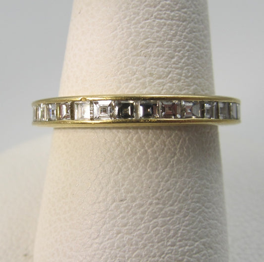 18k Yellow Gold Eternity Band With 1.25cts In French Cut Diamonds