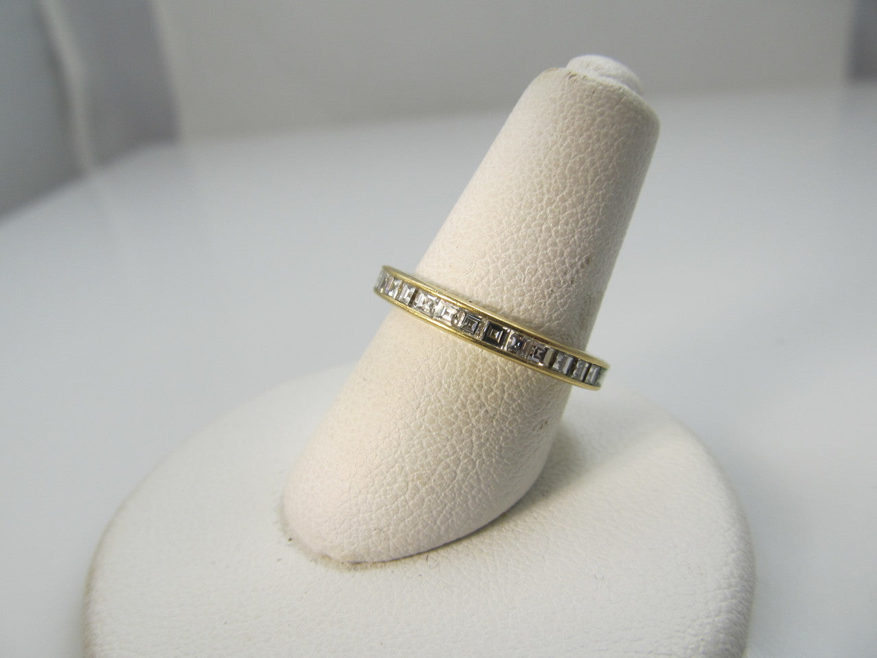 18k Yellow Gold Eternity Band With 1.25cts In French Cut Diamonds