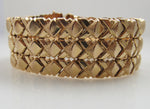 Vintage retro rose gold bracelet, antique jewelry, Victorious, Cape May