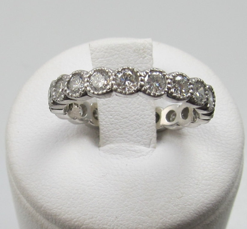vintage diamond eternity band, victorious cape may