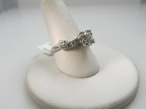 Vintage Platinum Engagement Ring With A .60ct Diamond, Circa 1920