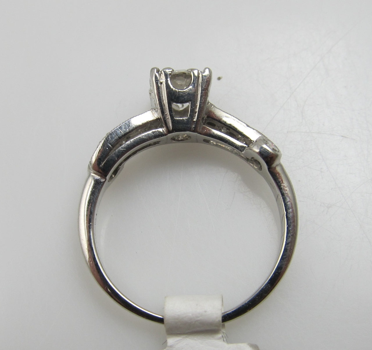 Vintage Platinum Engagement Ring With A .60ct Diamond, Circa 1920