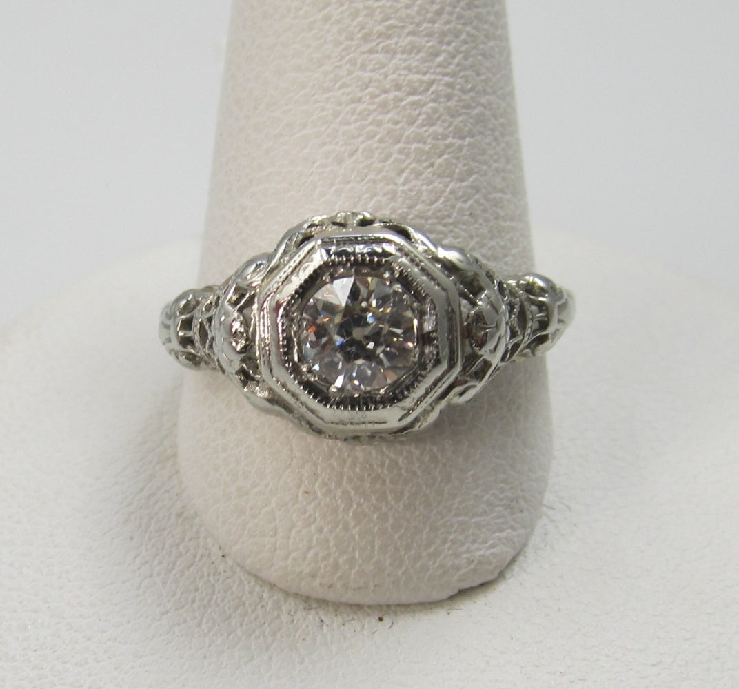 antique diamond engagement ring, victorious cape may