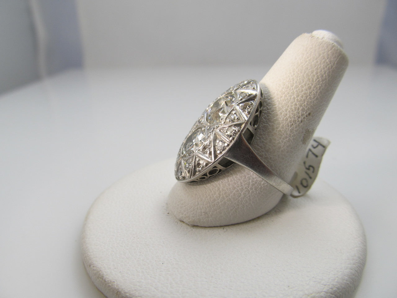 Vintage 2.40ct Tw Diamond Ring In Platinum