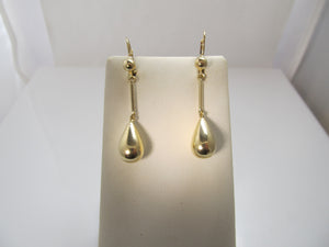 Pretty 14k yellow gold drop earrings