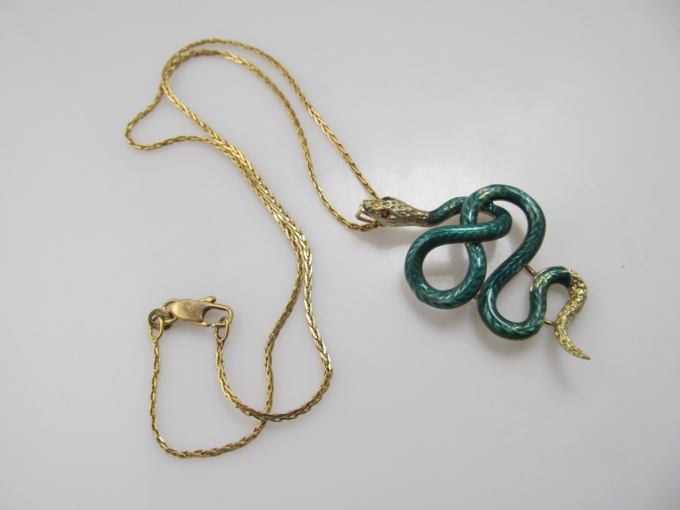 Gold Snake Necklace // Vintage Snake Necklace // Vintage Snake Choker - Etsy