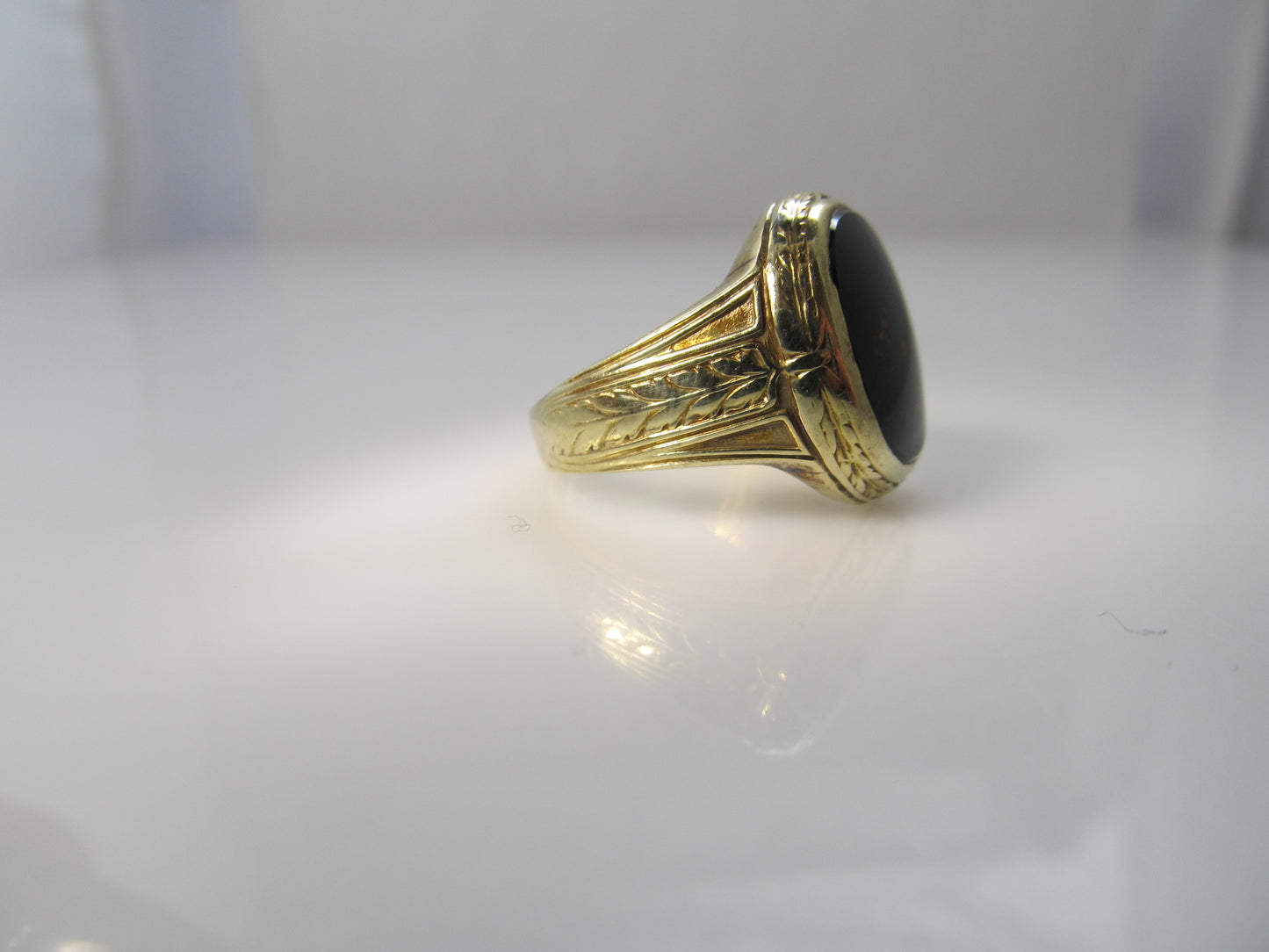Art Deco bloodstone ring