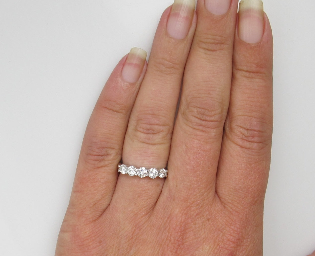 2.27ct Diamond Eternity Band In 14k White Gold