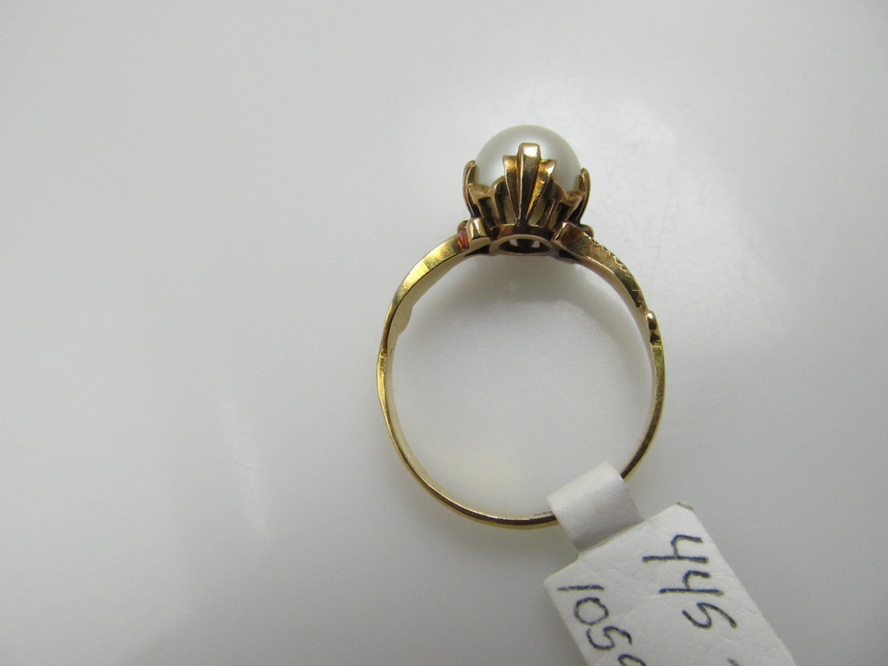 18k Yellow Gold Ring With A Pearl, Circa 1930