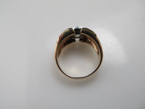 Vintage .75ct rose gold diamond ring