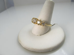 14k Yellow Gold 5 Stone Band With .90cts In Diamonds