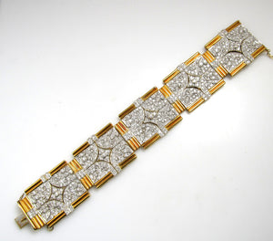 Hollywood style 18k bracelet with 13.50cts in diamonds