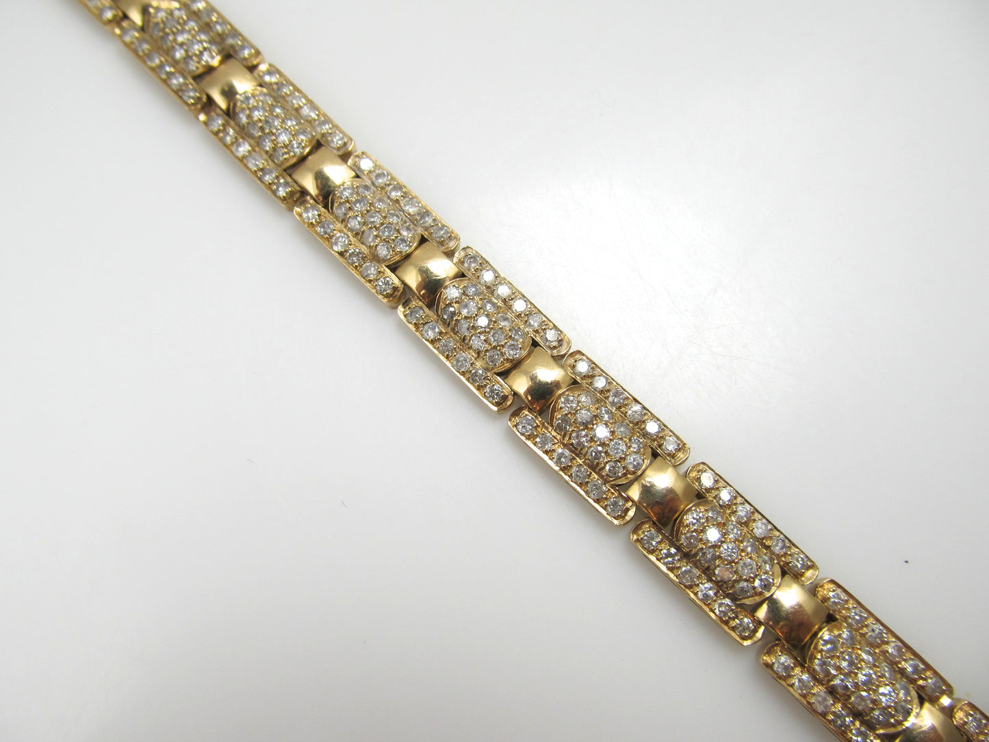 14k Yellow Gold Bracelet With 5.00cts In Diamonds, Si2-i1, H-i