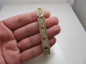 14k Yellow Gold Bracelet With 5.00cts In Diamonds, Si2-i1, H-i