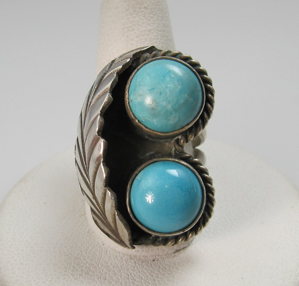 Vintage Sterling Silver Turquoise Ring
