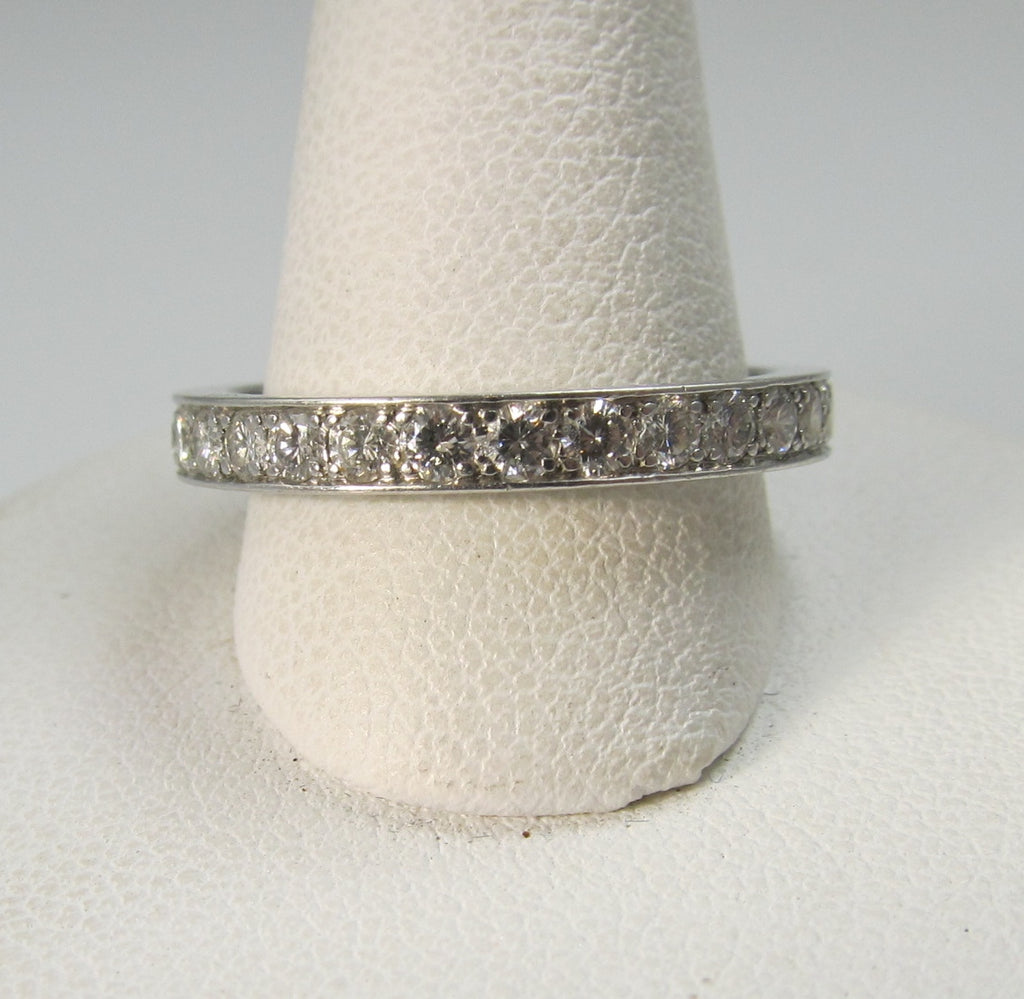 1.30ct diamond platinum eternity band