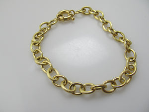 Textured link 18k bracelet