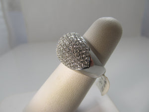 2ct pave diamond dome ring