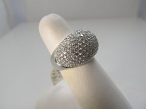 2ct pave diamond dome ring