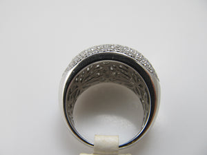 2ct pave diamond dome ring