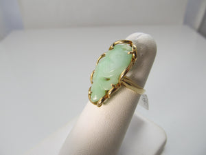 Neat carved jade fish ring