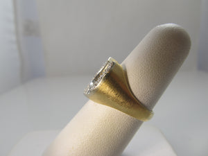 Vintage diamond horseshoe ring