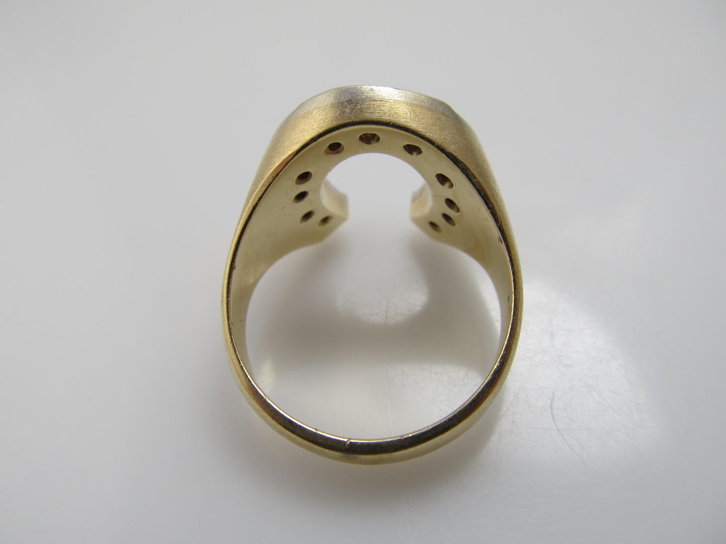 Vintage diamond horseshoe ring