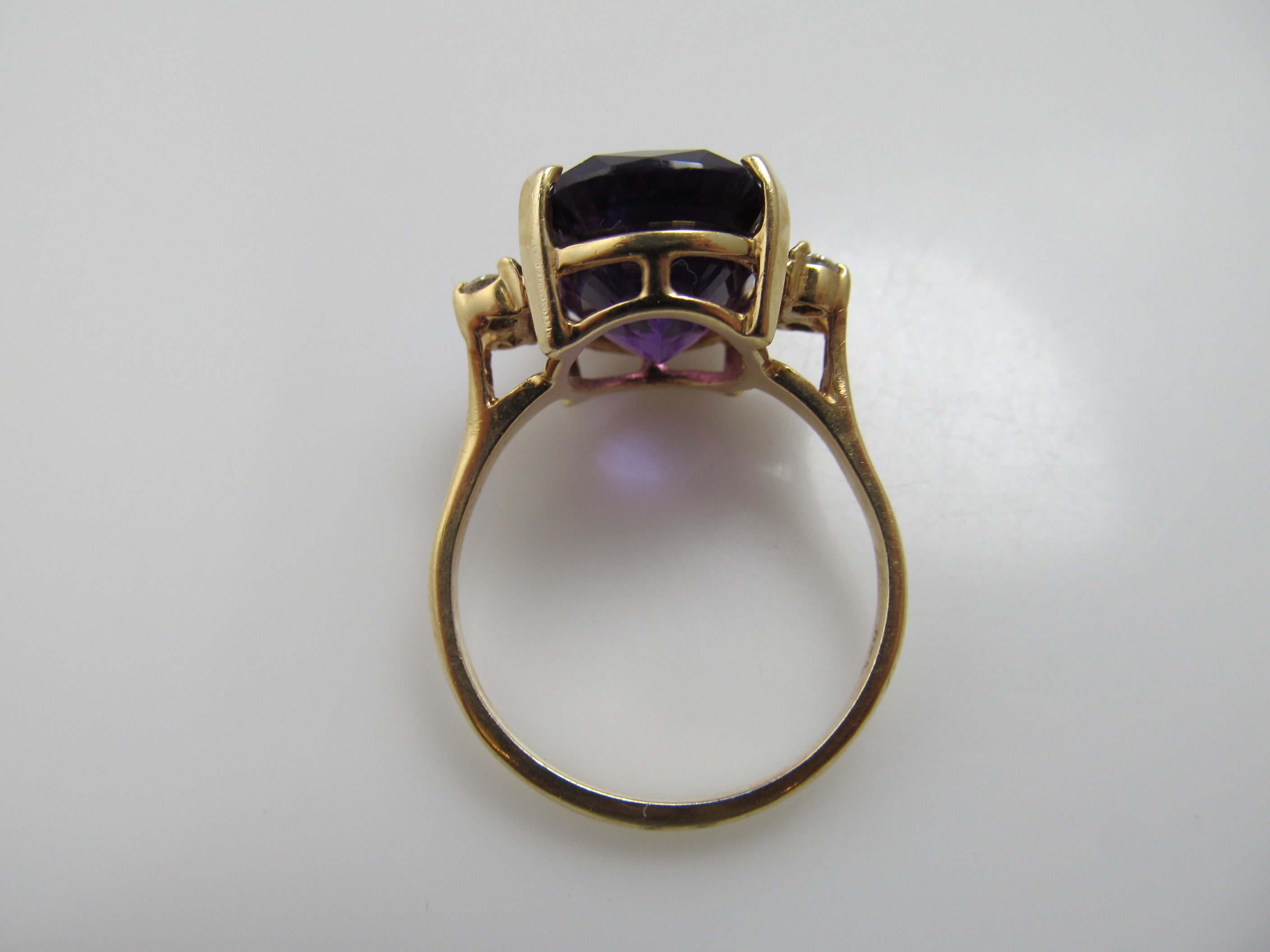 6.00ct amethyst and diamond ring