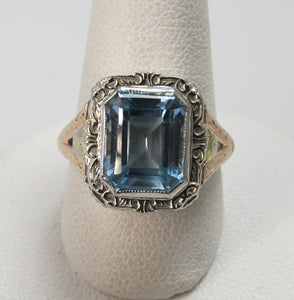 art deco aquamarine ring, victorious cape may