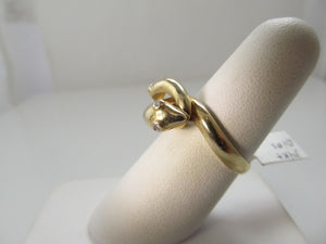 Vintage double head snake ring