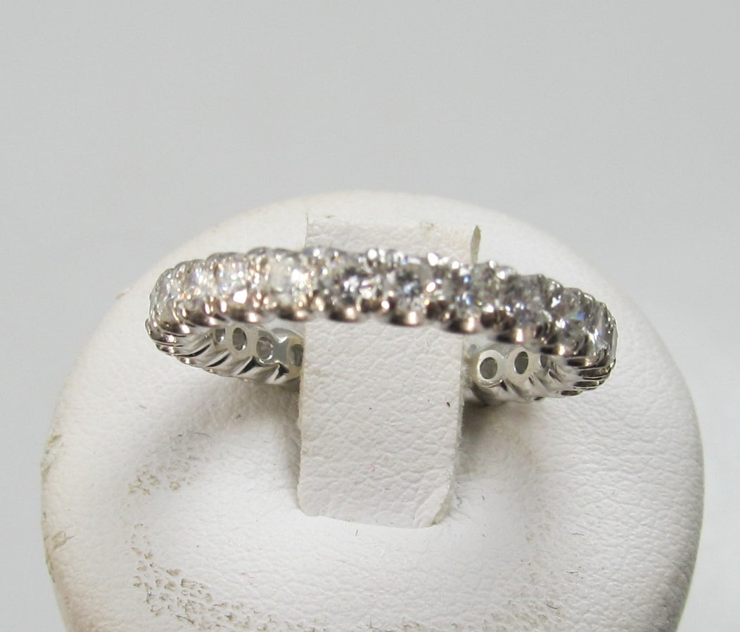 Platinum eternity band with 1.30cts in diamonds