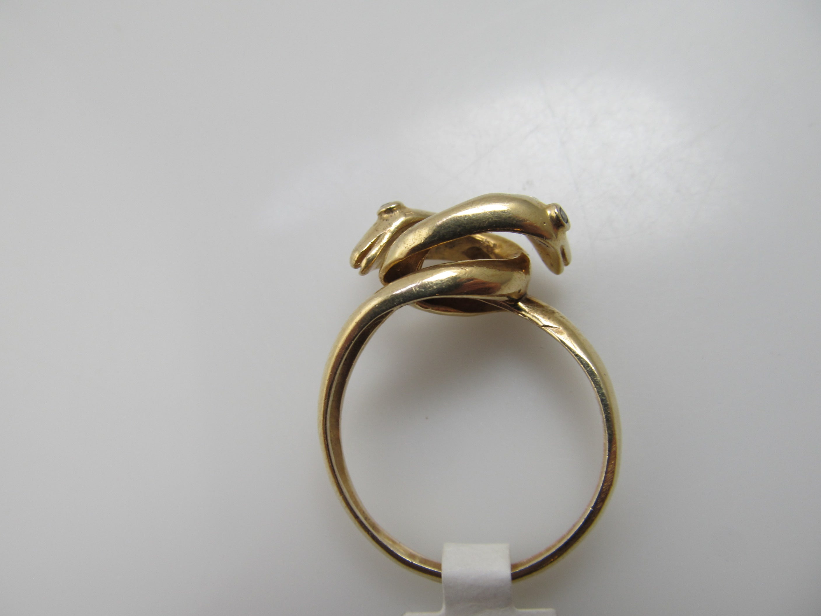 Vintage double head snake ring