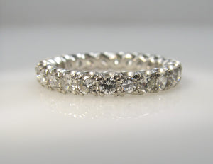 Platinum eternity band with 1.30cts in diamonds