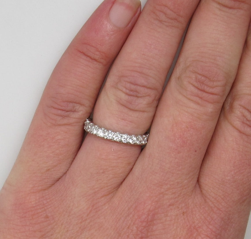 Platinum eternity band with 1.30cts in diamonds