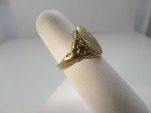 Art Nouveau signet ring