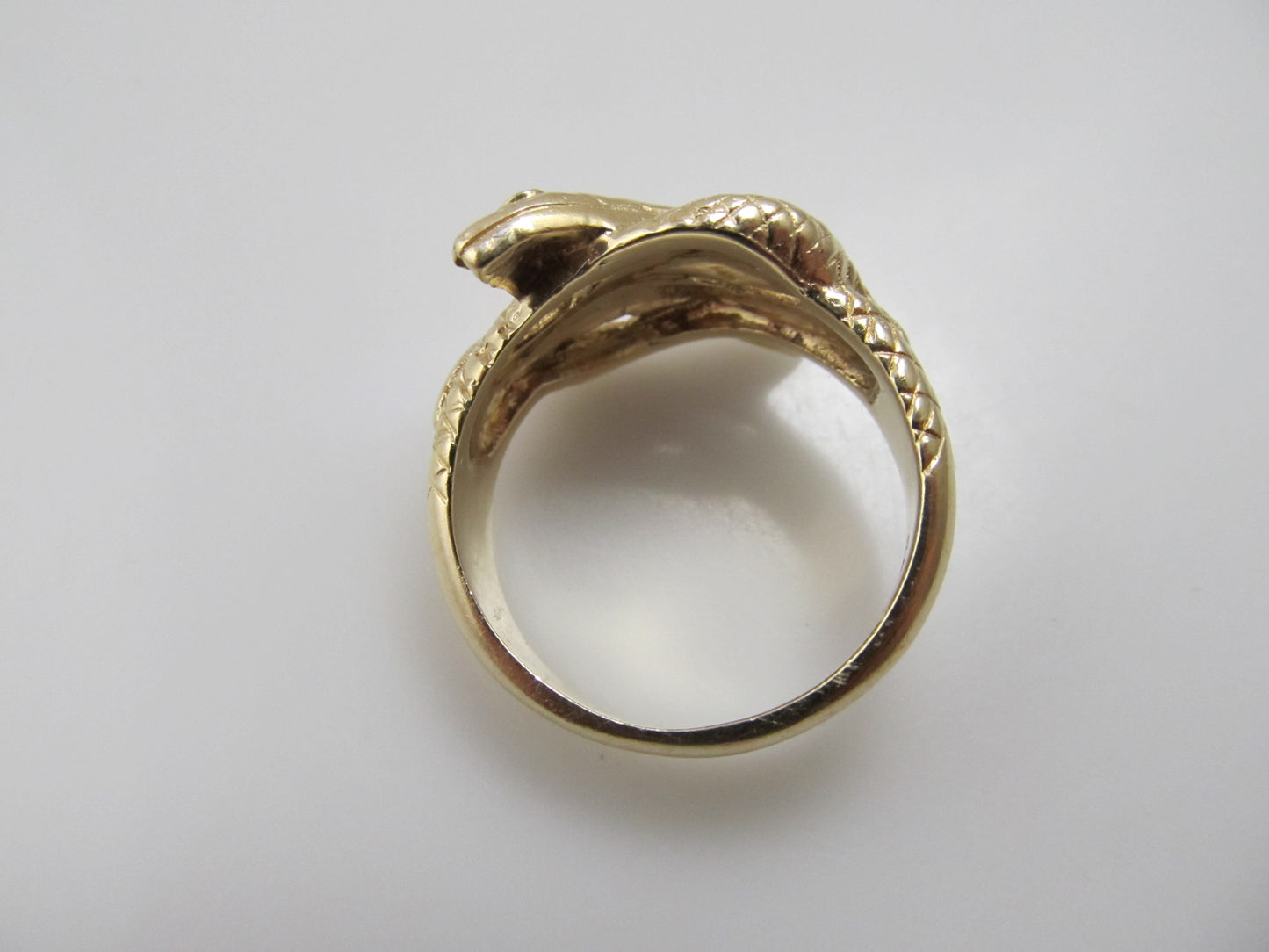 Vintage double snake ring