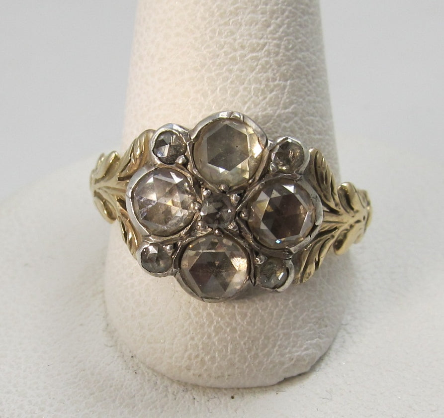 georgian rose cut diamond ring, victorious cape may