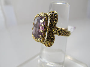 Vintage 5.00ct amethyst ring