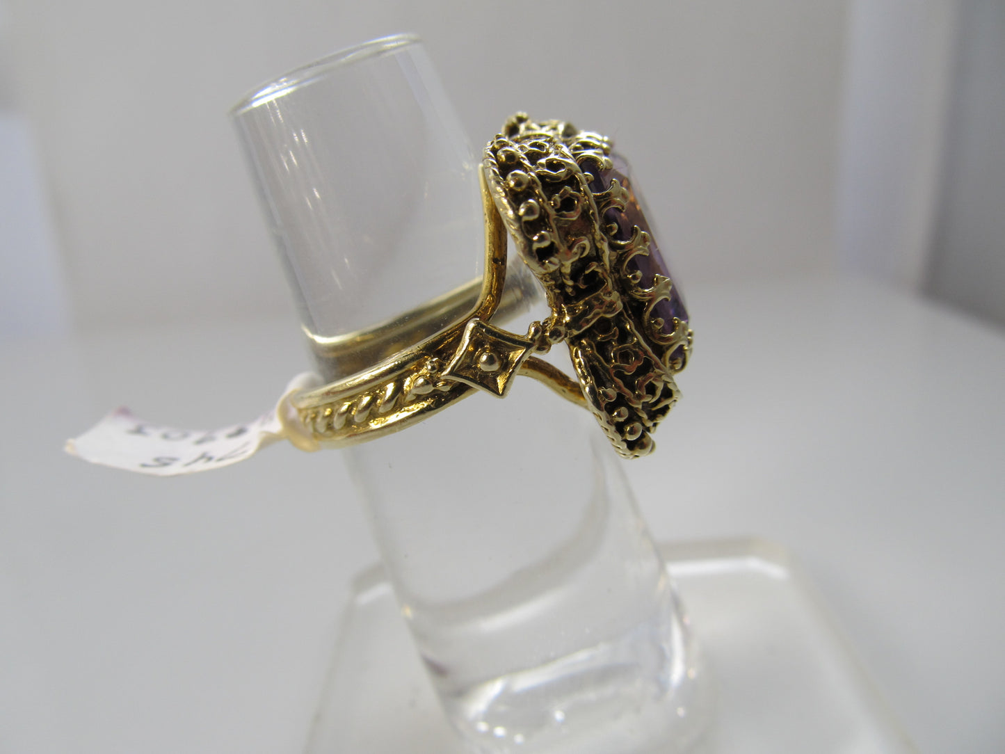 Vintage 5.00ct amethyst ring