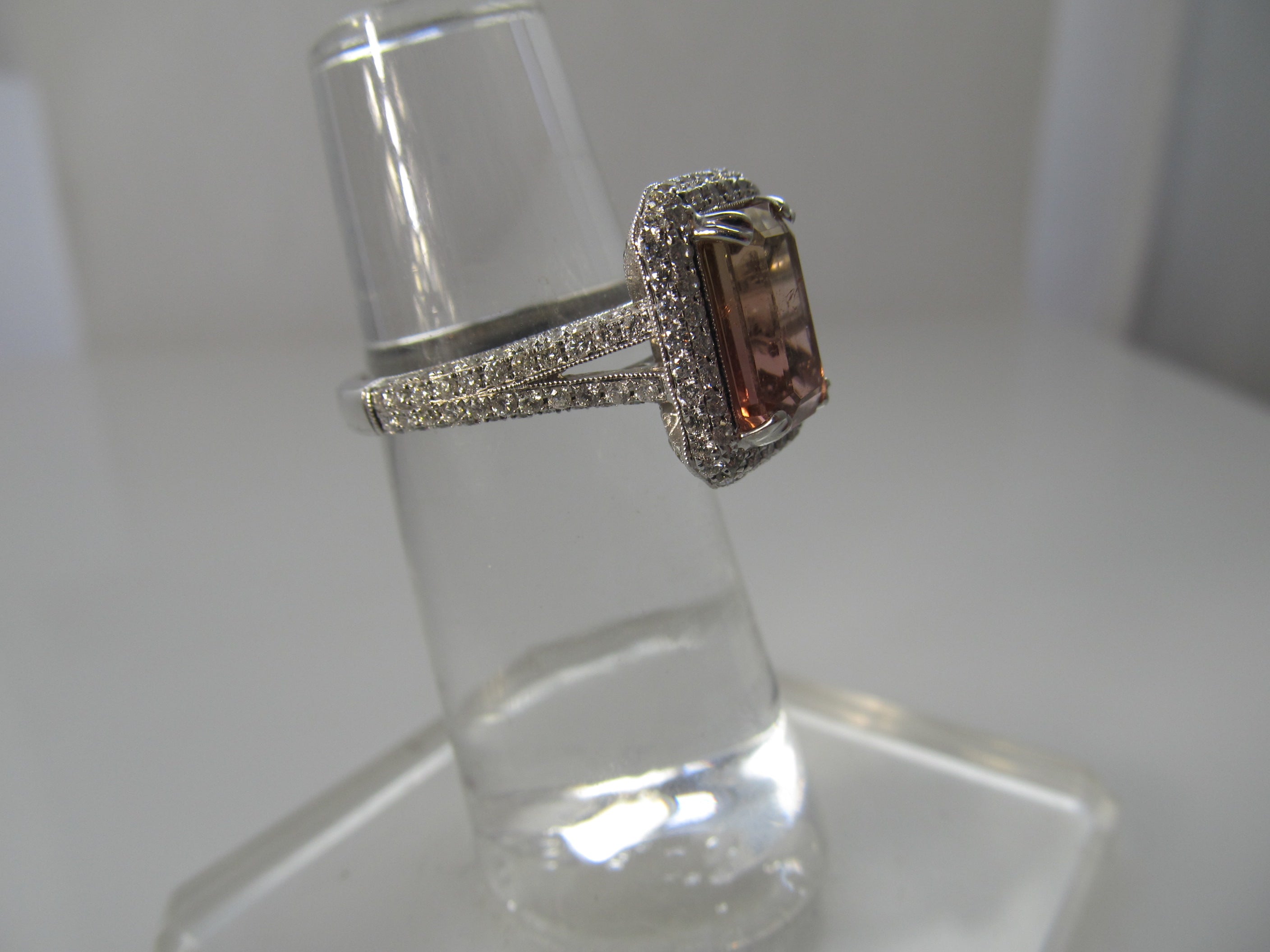 Cape May sunset tourmaline ring