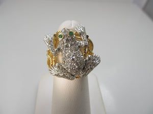 1.25ct diamond frog ring