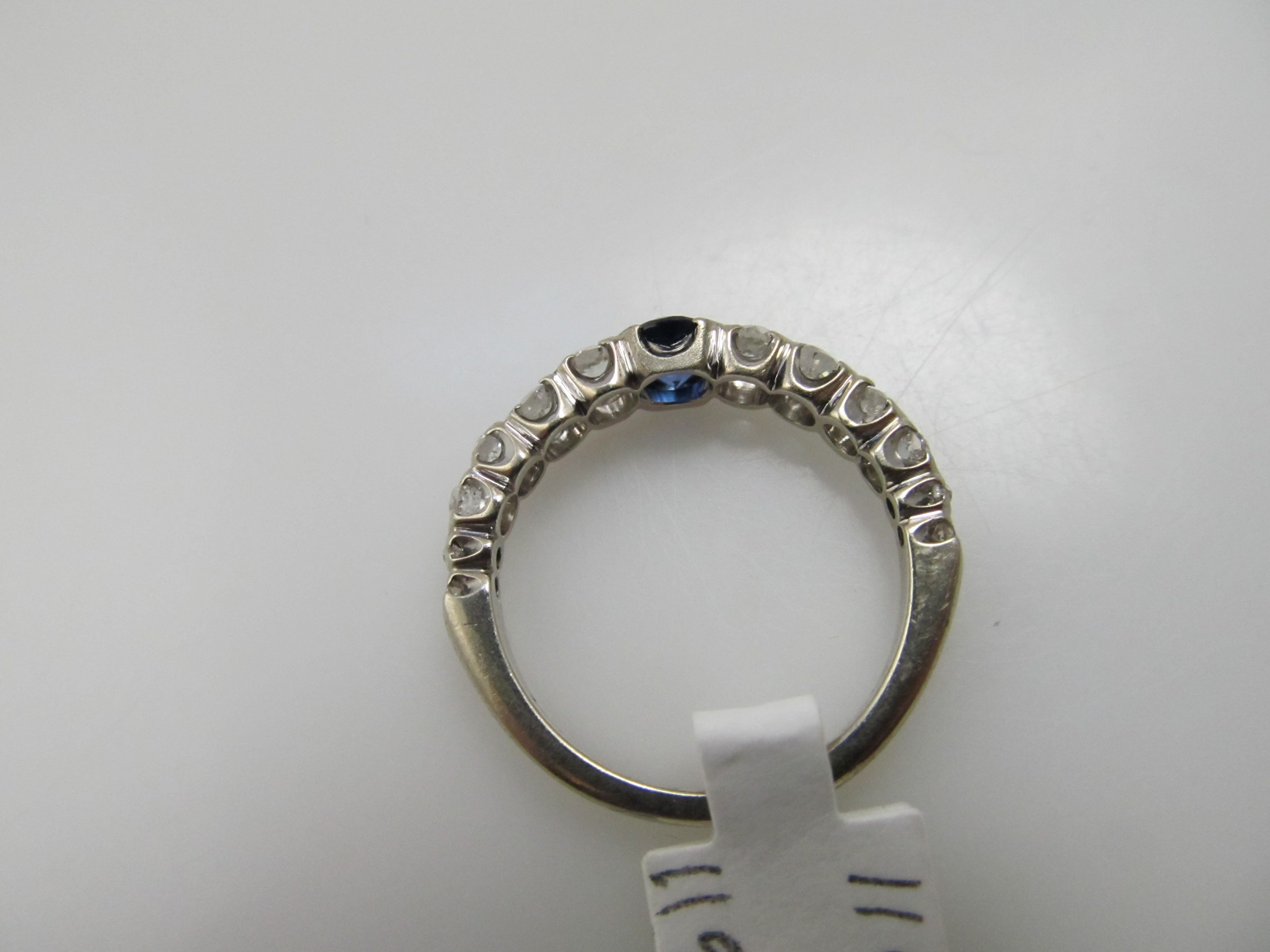 Vintage sapphire and diamond band