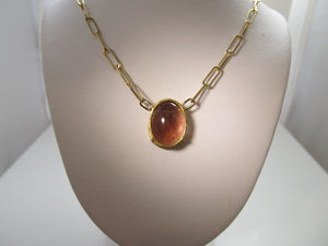 Cape May sunset tourmaline necklace