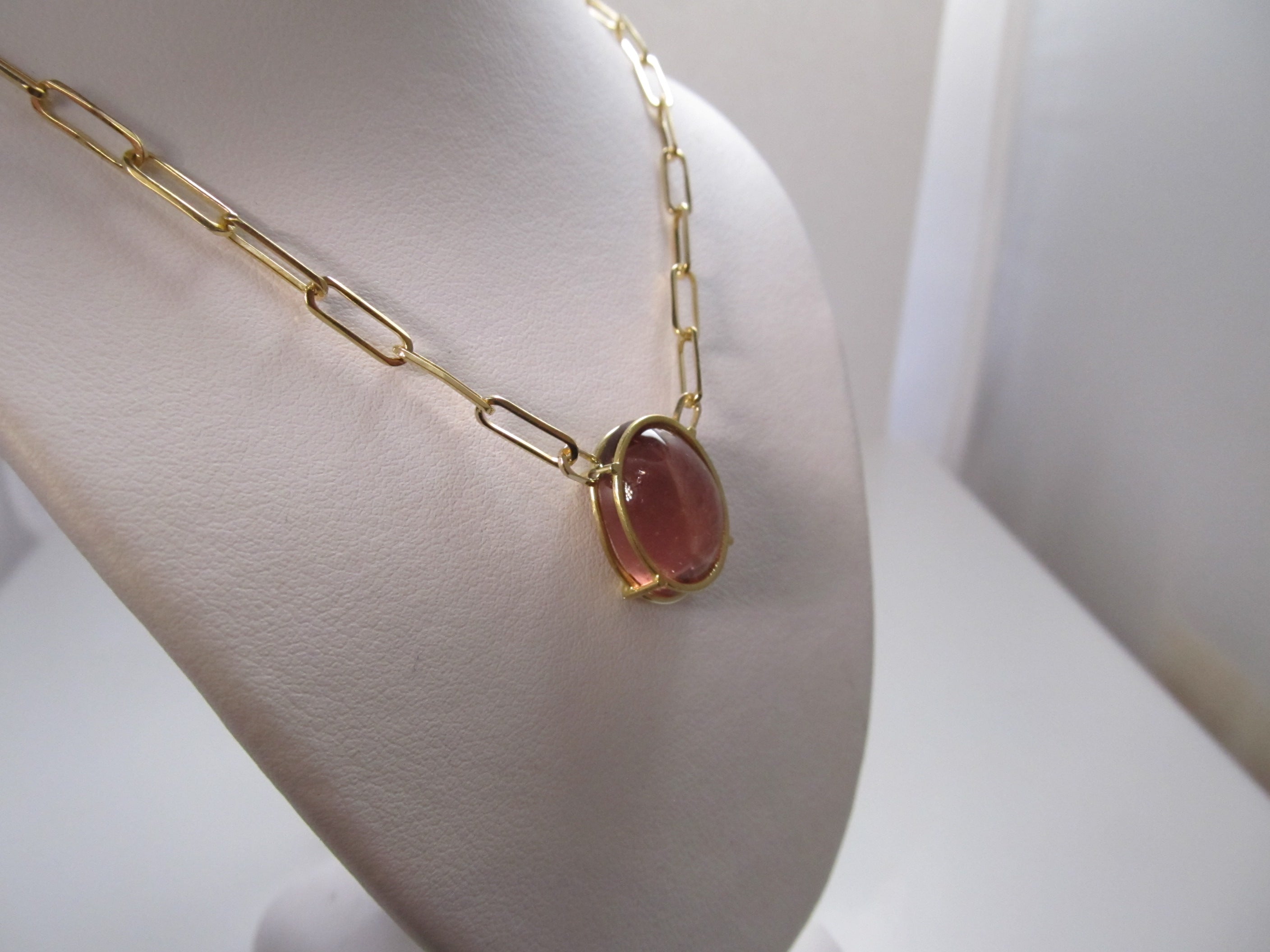 Cape May sunset tourmaline necklace