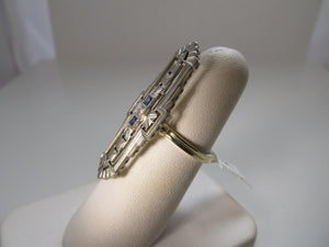 Art Deco sapphire diamond ring